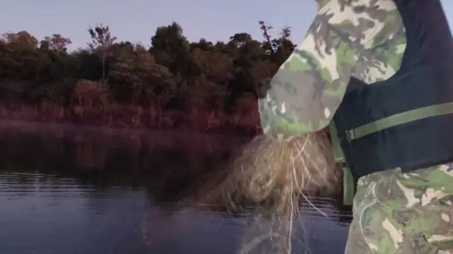 Guardaparques incautan elementos de pesca furtiva