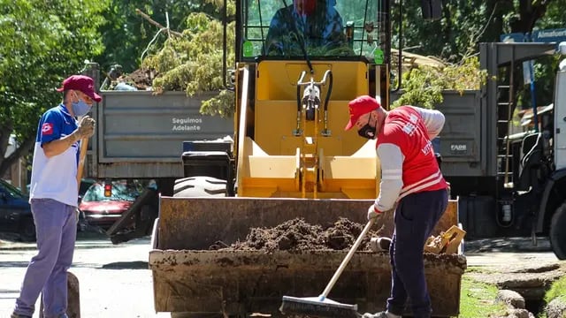 Operativo de limpieza en el departamento de Las Heras