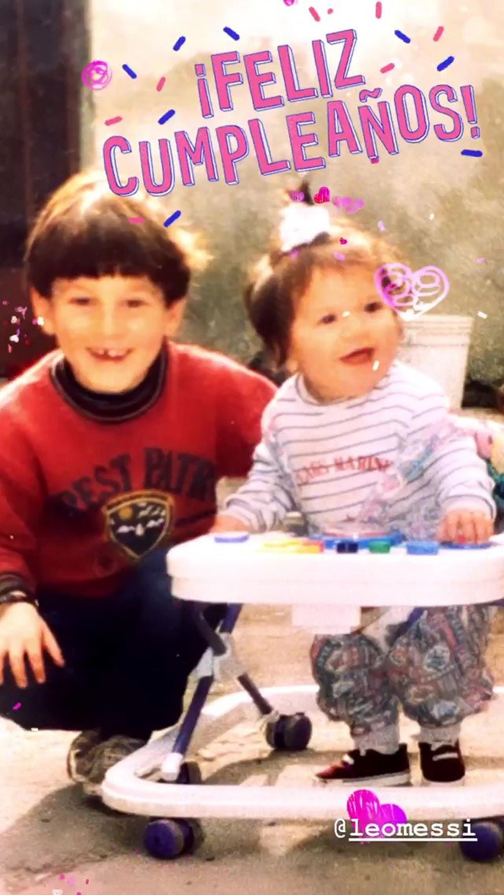 María Sol Messi publicó una foto por el cumpleaños de su hermano Lionel. (@mariasolmessi)