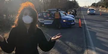 Patricia Sosa, multada por la Policía Caminera