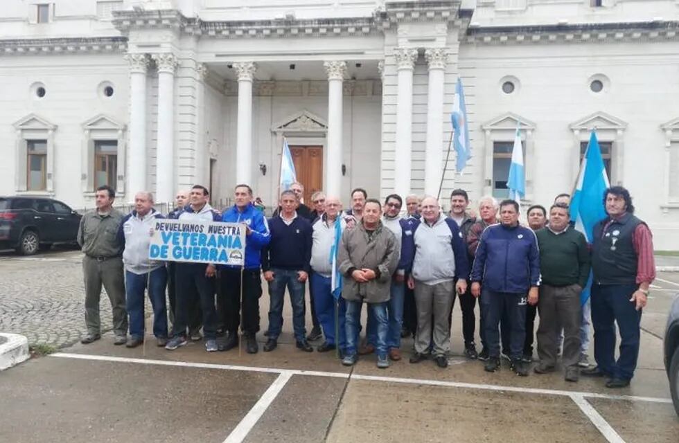 Marcha de veteranos de Malvinas