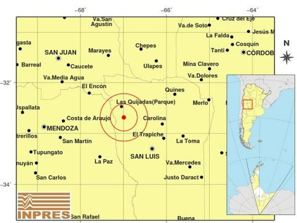 mapa Sierra de las Quijadas