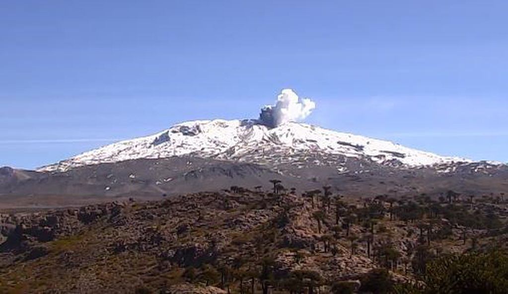El pulso eructivo del volcán Copahue.