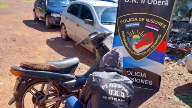 Se recuperó una motocicleta que había sido robada en Oberá