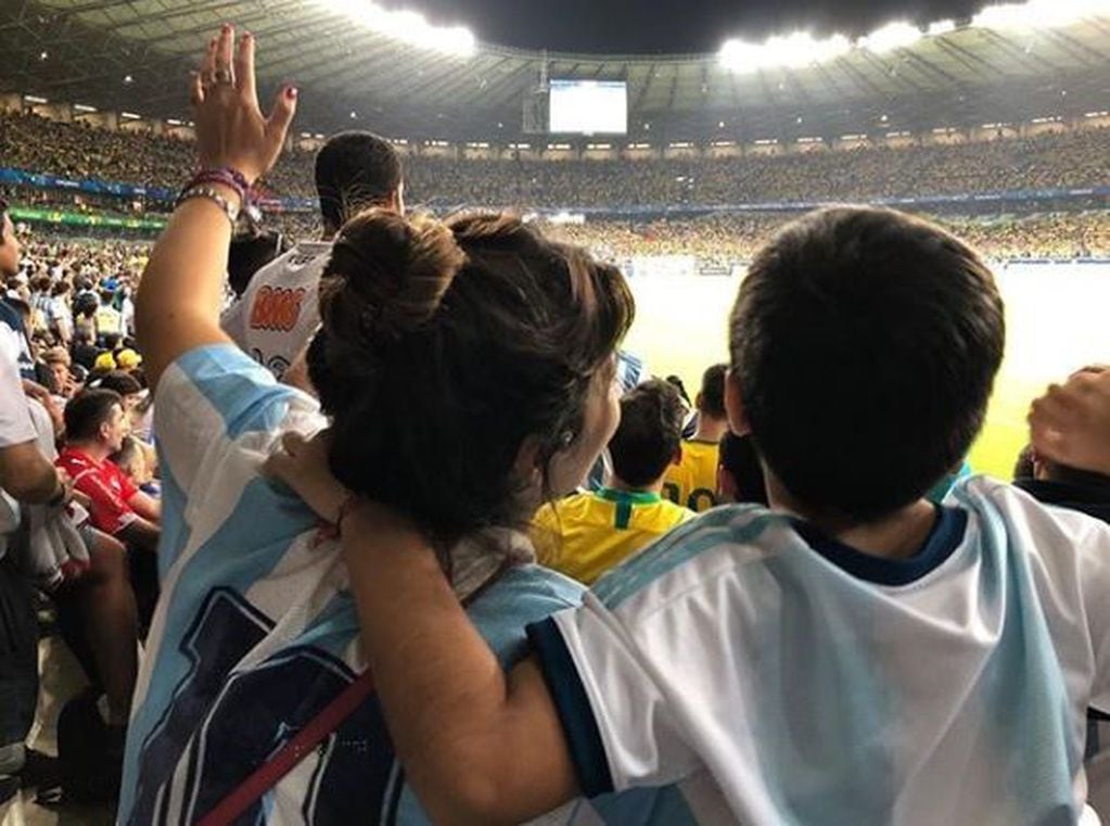 La foto que subió Dalma Maradona tras el partido con Brasil. (Instagram)