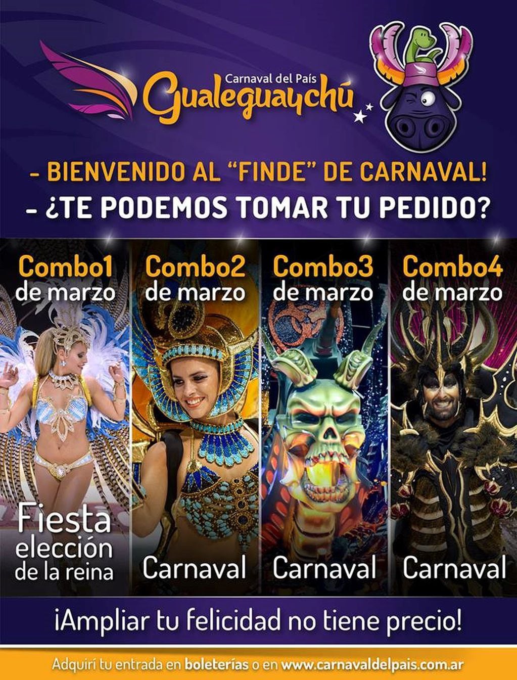 Flyer Promocional
Crédito: Carnaval del país
