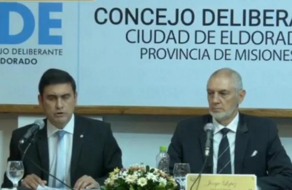Martínez dejó inaugurado el periodo de sesiones del Concejo Deliberante.