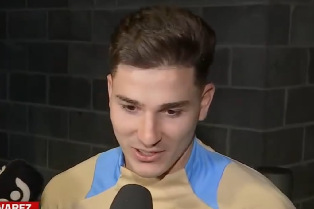 Julián Álvarez, luego del encuentro entre Argentina y Ecuador, habló de su futuro en el Manchester City. (Captura de pantalla)