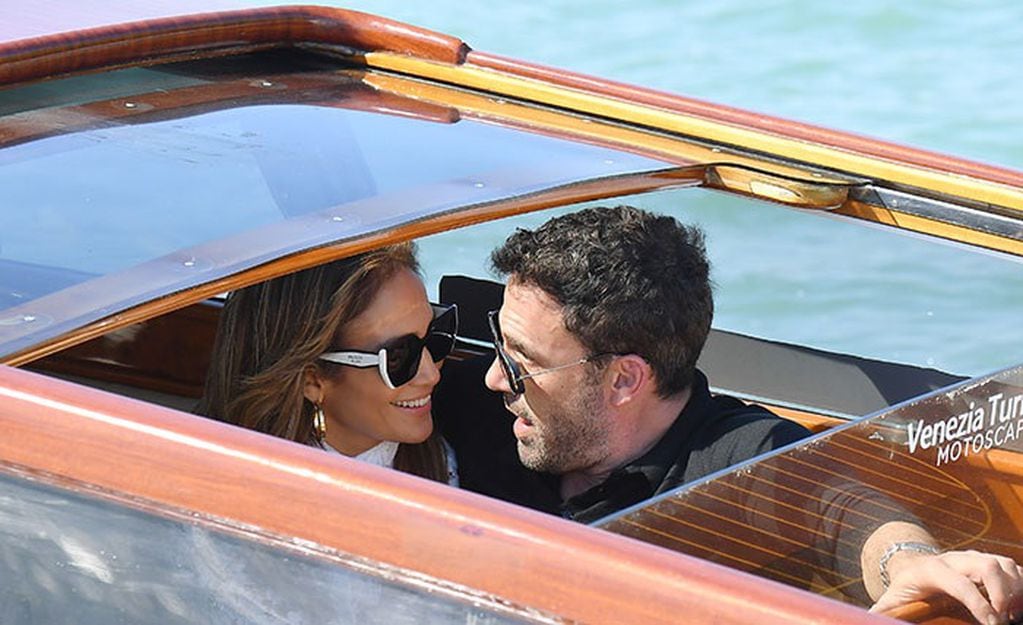 Jennifer Lopez y Ben Affleck en Venecia.