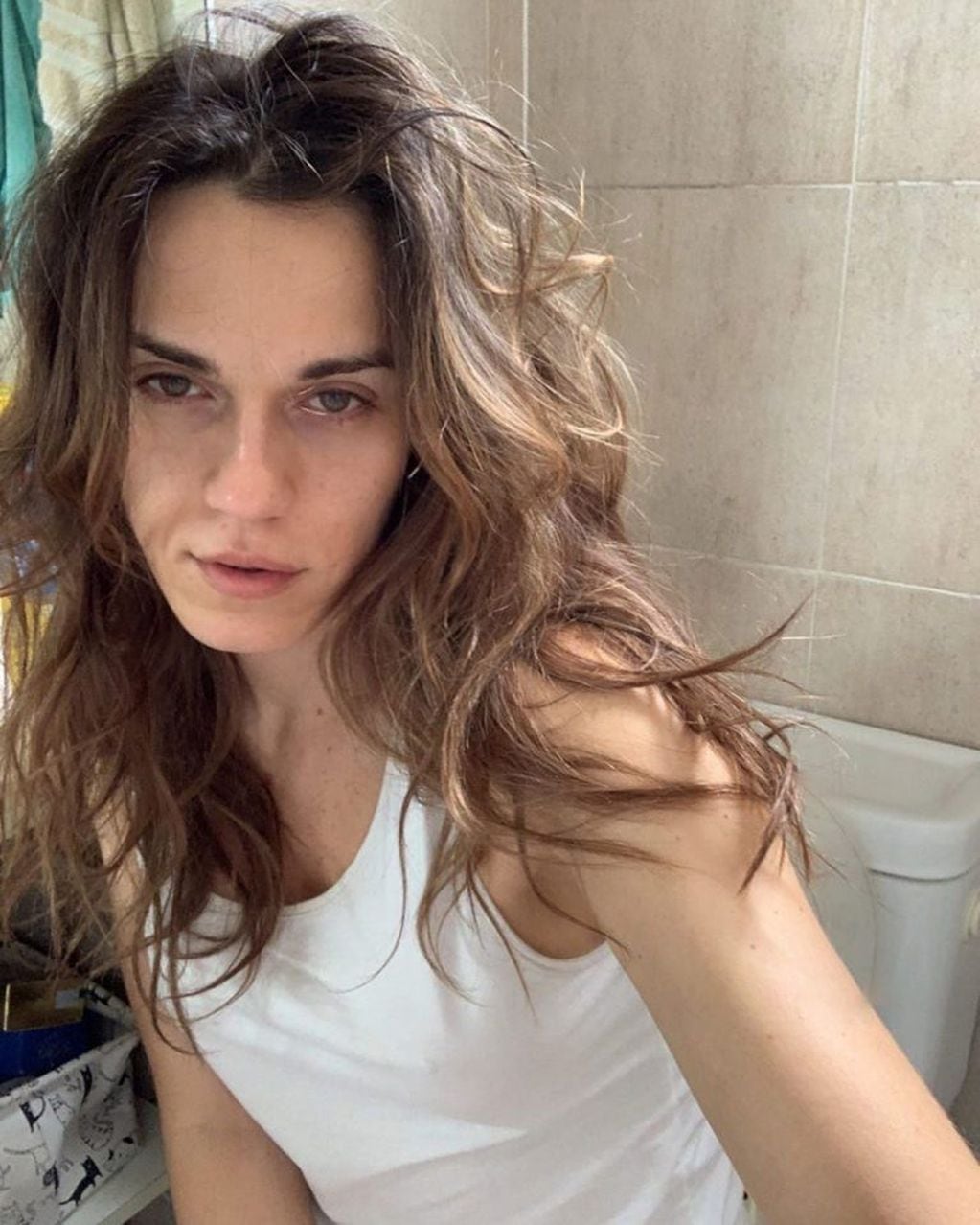 Mariana Genesio Peña, recién levantada (Instagram)