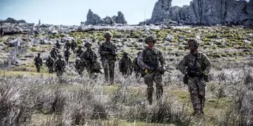 Ejercicios militares en Malvinas