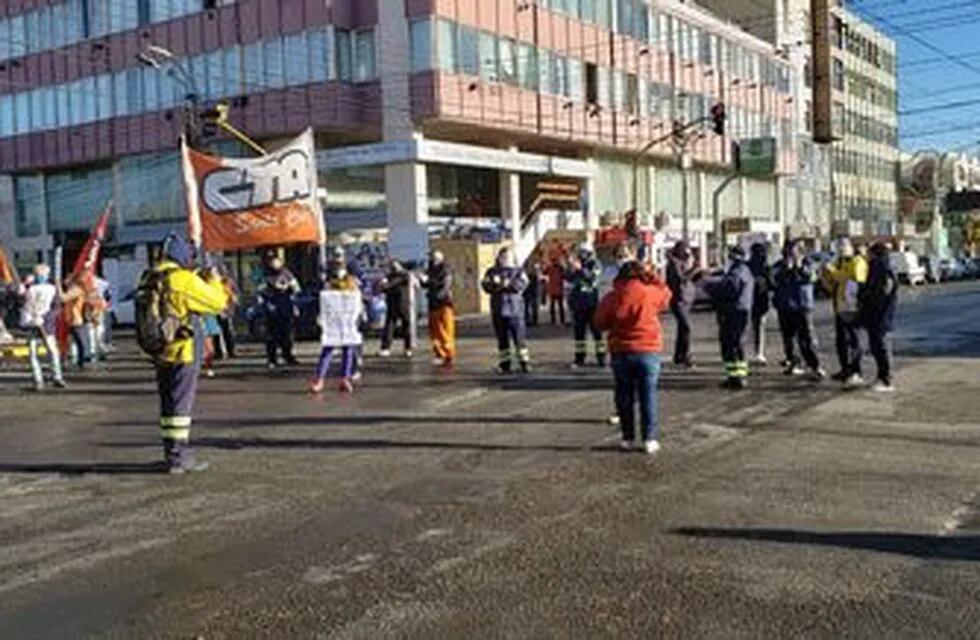 protesta de trabajadores