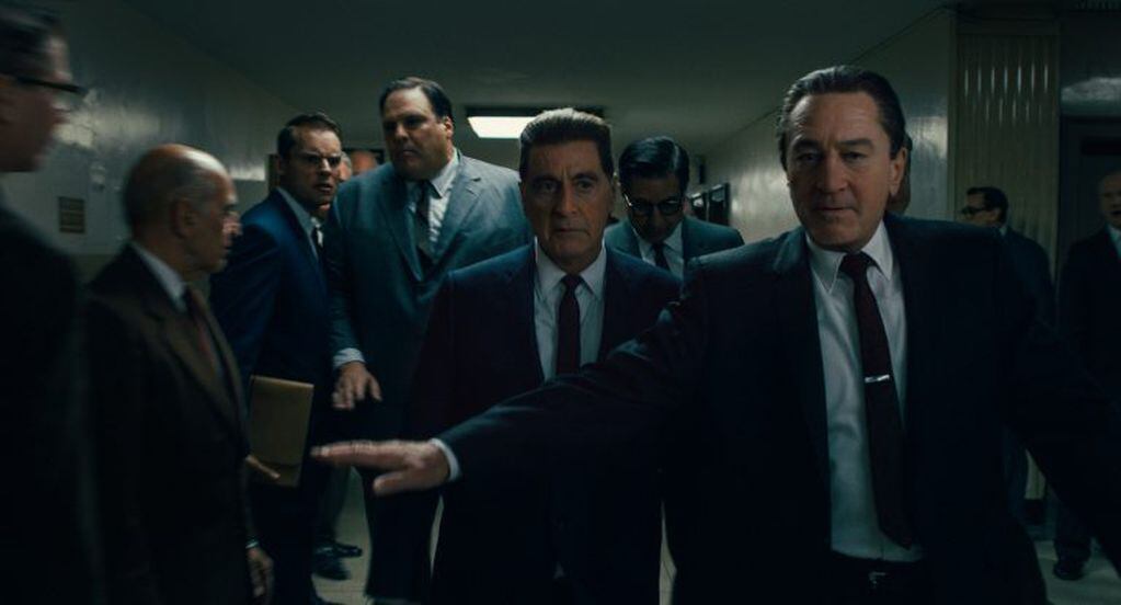 Robert De Niro y Al Pacino ya habían trabajado juntos pero "El Irlandés" es la primera producción en la que el actor de "El abogado del diablo" trabaja con Martín Scorsese (Gentileza: Netflix)