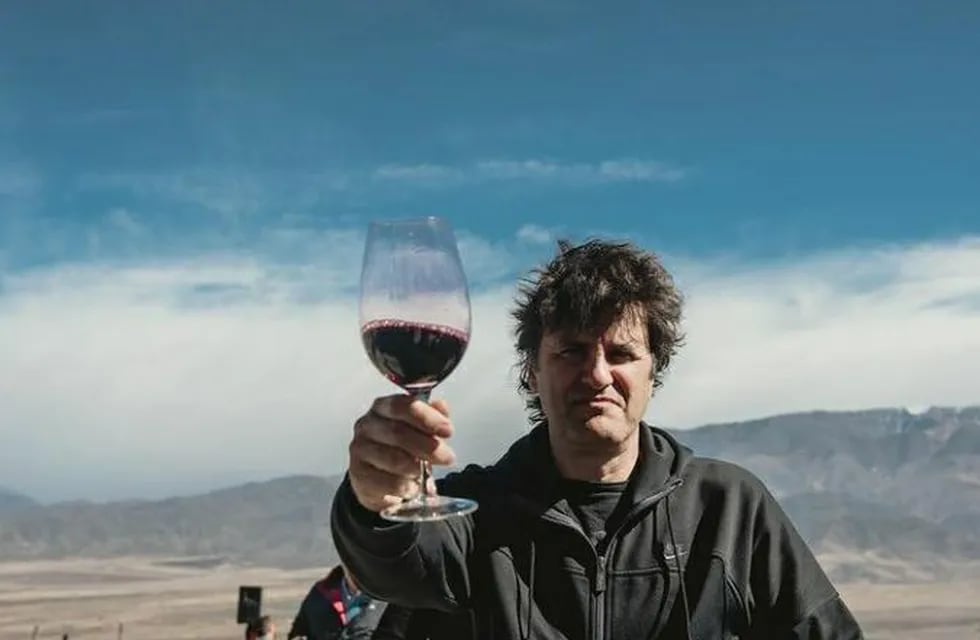 Ciro Martínez presentó su vino "Tan Solo" en Mendoza.