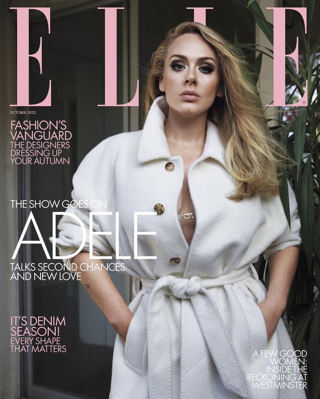 Adele en la portada de la revista Elle.