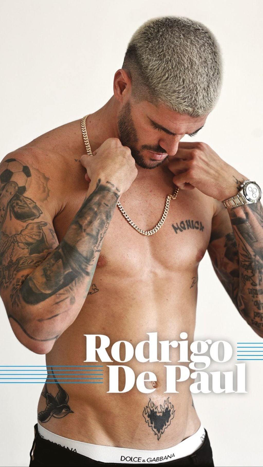 Rodrigo de Paul es un gran fanático de los tatuajes.