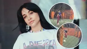 El video de María Becerra jugando al fútbol en Quilmes que se hizo viral en TikTok