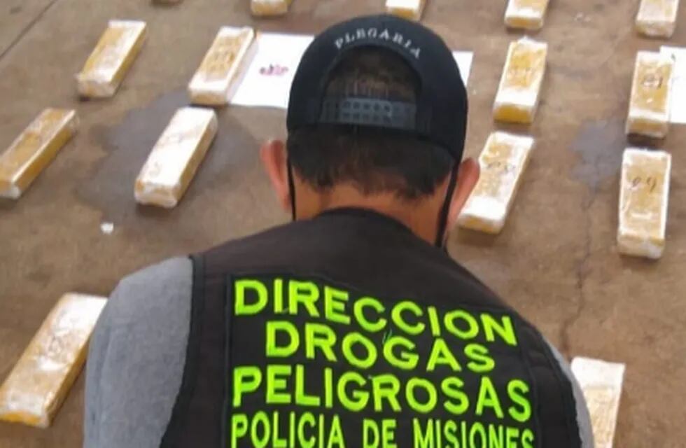 Droga secuestrada por la Policía de Misiones