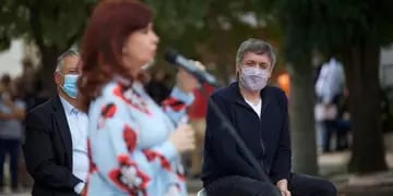 Diferencias. Máximo Kirchner y Cristina Fernández, con posiciones distintas por los biocombustibles. (Télam)