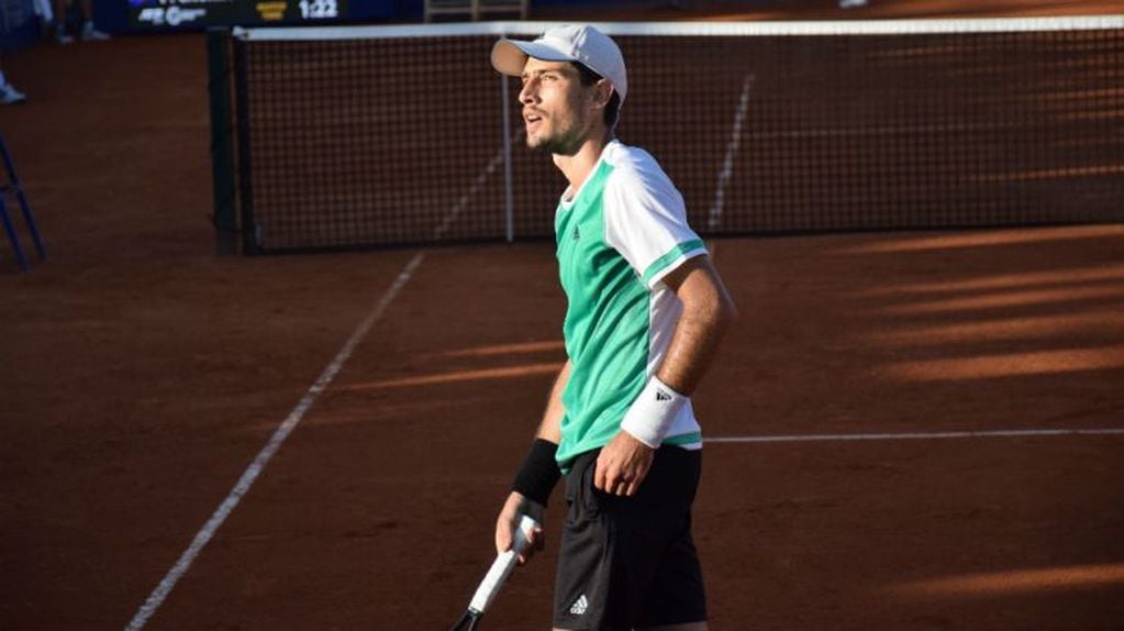 Pedro Cachin pudo mostrar su nivel ante familia y amigos en el Córdoba Open.