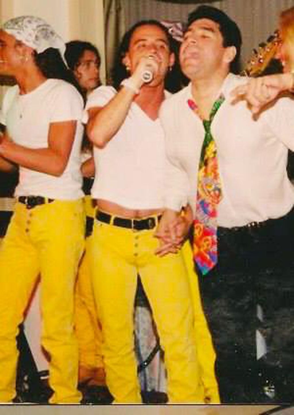 Show privado en 1997 para la familia de Maradona