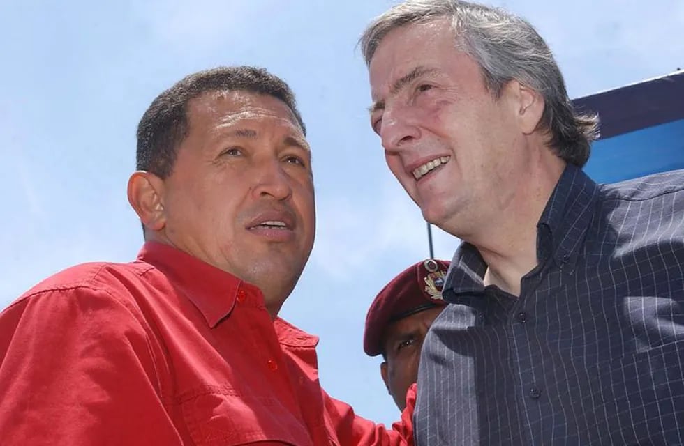 Hugo Chavez y Nestor Kirchner