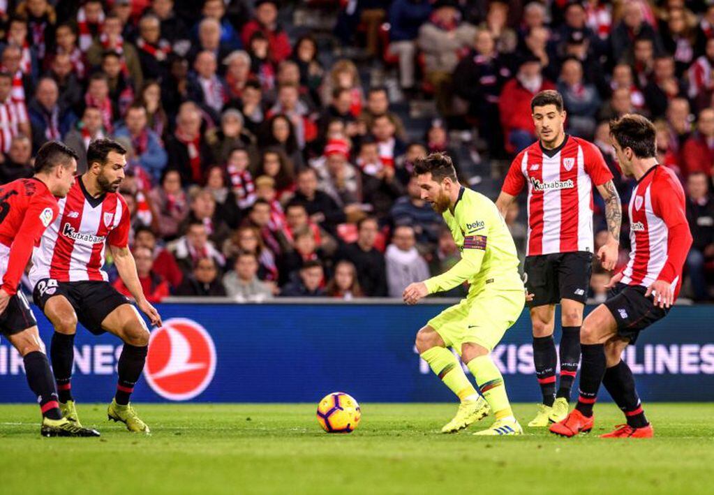Sin convertir, Messi sigue siendo el goleador de España (EFE/Javier Zorrilla).