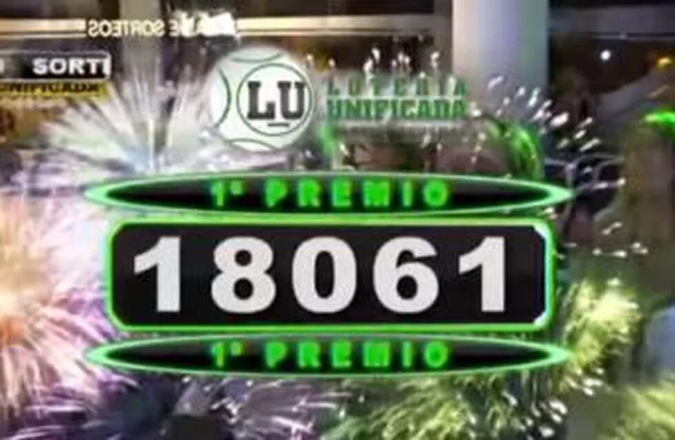 El primer premio del Gordo de Reyes de la Lotería Unificada correspondió al número 18061