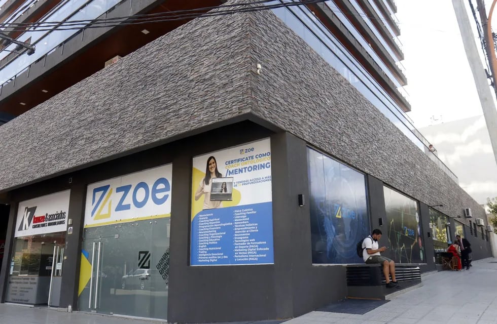 Frente de las oficinas de Generación Zoe en Villa Carlos Paz, calle José Ingenieros y Sargento Cabral.  (La Voz)