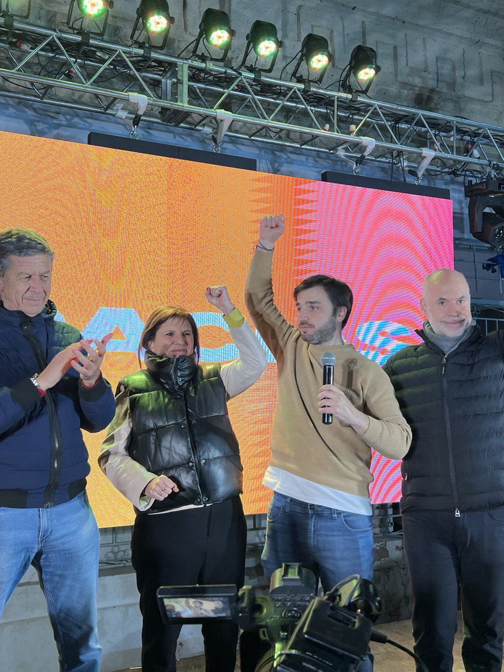 Patricia Bullrich festejó la victoria de Ignacio Torres en Chubut junto a Rodríguez Larreta.