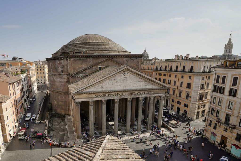 Esta fotografía del lunes 24 de julio de 2023 muestra el Panteón, en Roma. (AP Foto/Domenico Stinellis)