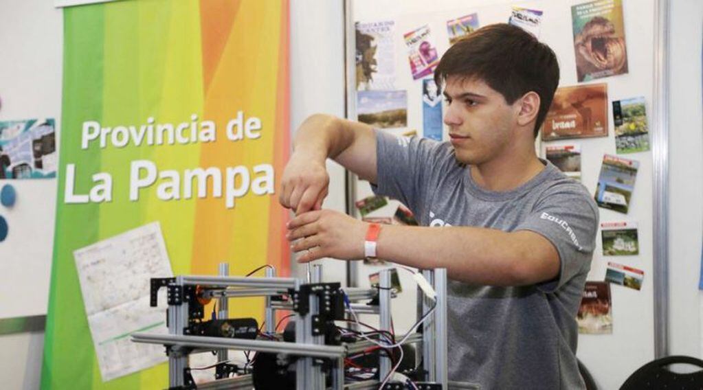 El robot "Pamperito", de los chicos de Eduardo Castex (Gobierno de La Pampa)