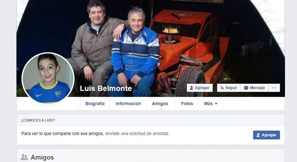 Captura cuenta de Facebook de Luis Belmonte
