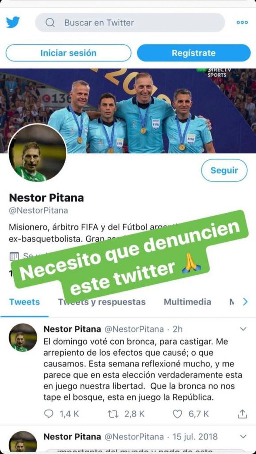 Es falso el tuit de Pitana en donde señala que votó “con bronca” contra el Gobierno