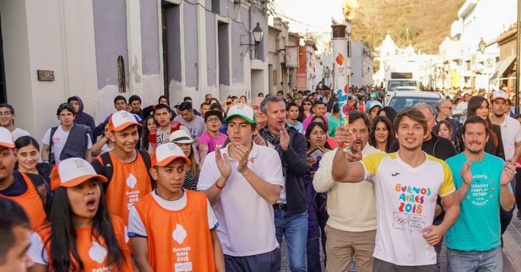 Salta, el séptimo relevo del Tour de la Antorcha (Fotos: Pablo Elías/Buenos Aires 2018).