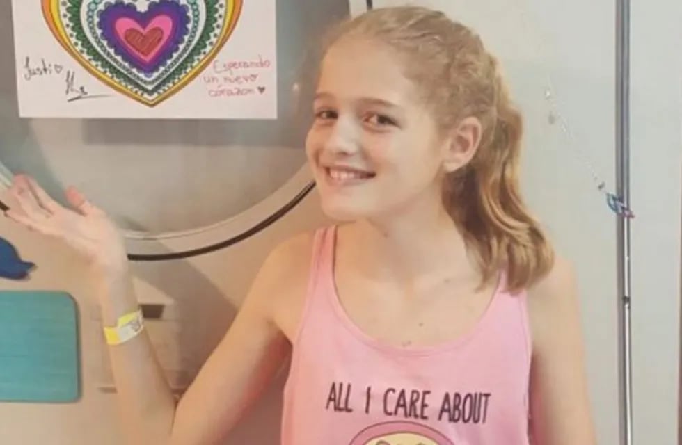 Murió Justina, la nena de 12 años que esperaba un corazón
