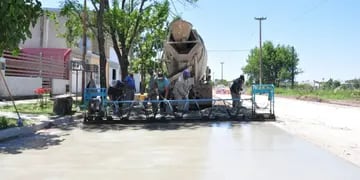 Obras de pavimentación en Barrio Independencia