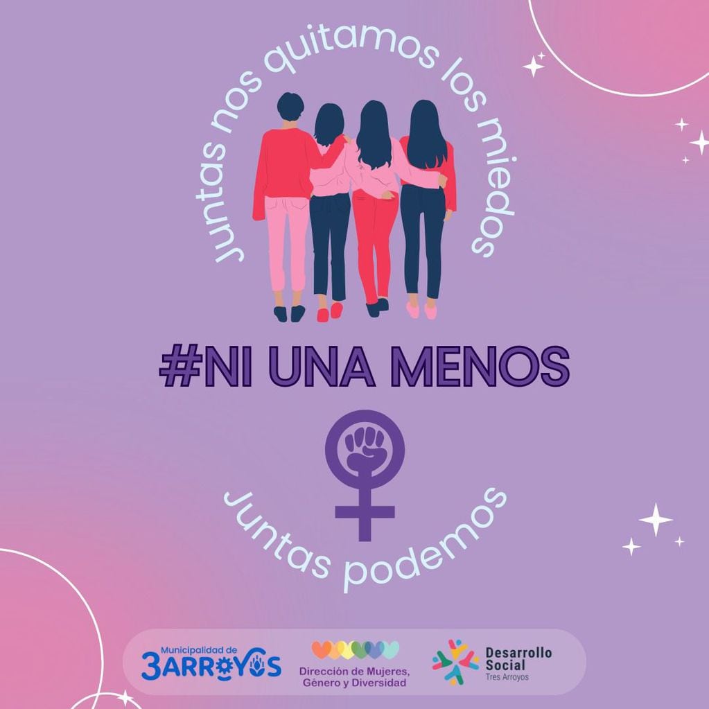La Dirección de Mujeres Género y Diversidad de Tres Arroyos acompaña al Movimiento Ni una Menos