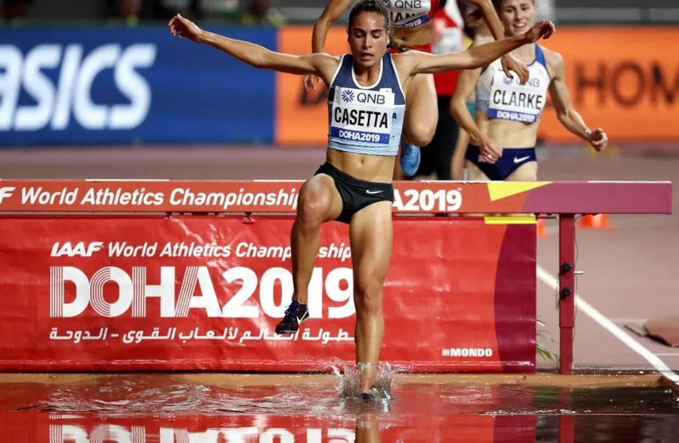 La marplatense Belén Casetta finalizó 29° en el Mundial de atletismo Doha 2019. (EFE)