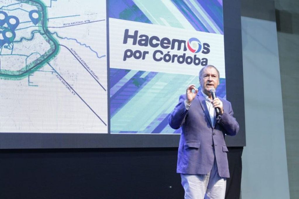 Martín Llaryora y Juan Schiaretti presentaron el plan de Espacios Verdes.