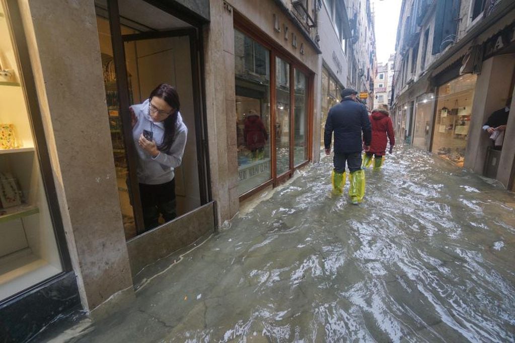 Se trata de la inundación histórica en Venecia. (EFE)