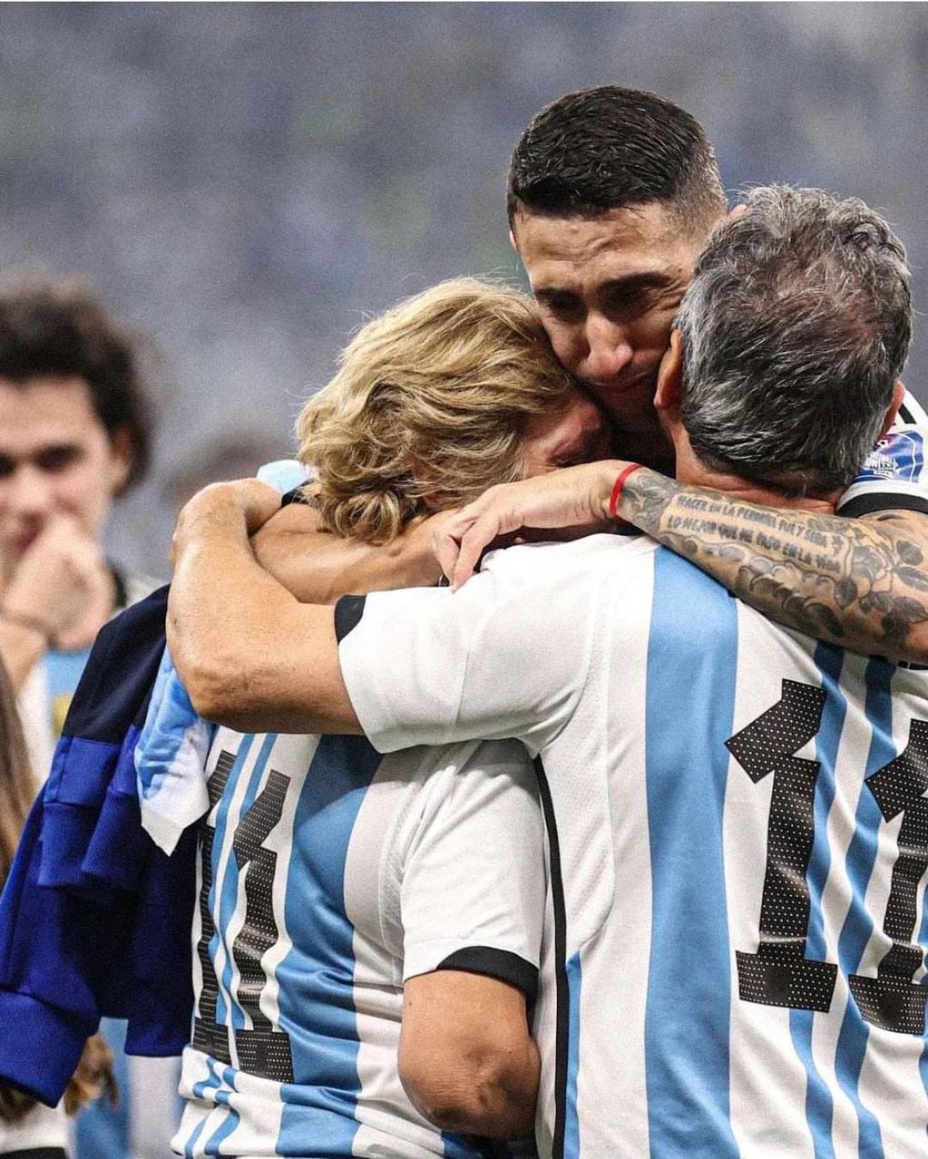 Ángel Di María agradeció a sus padres en Instagram