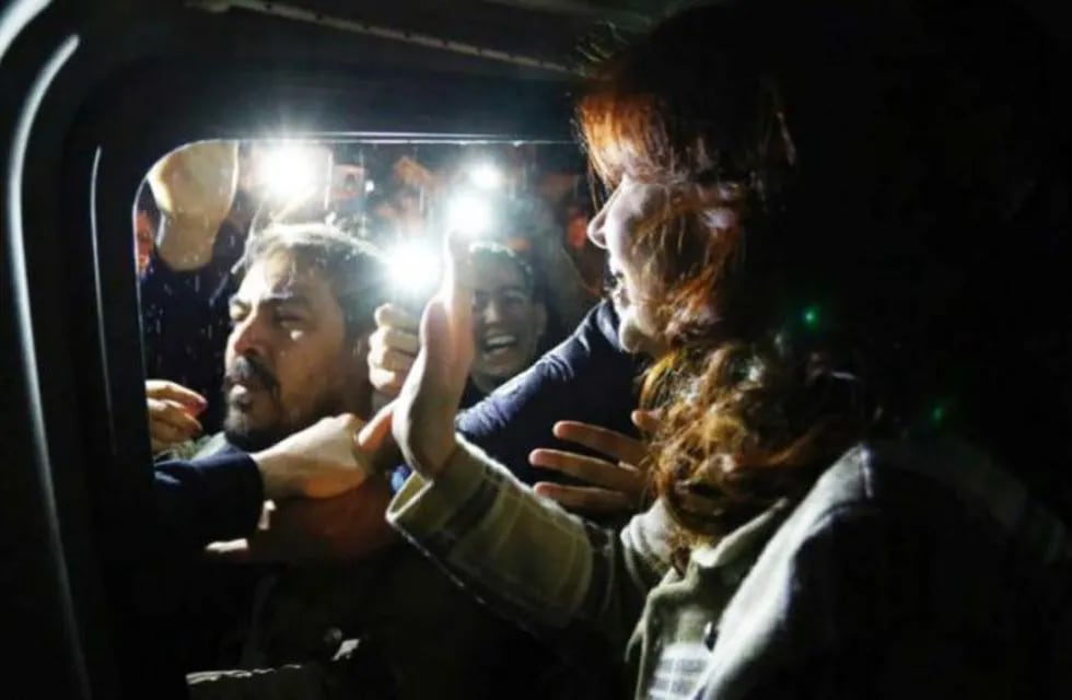 Llegada de Cristina Fernández a Santa Rosa (Twitter)