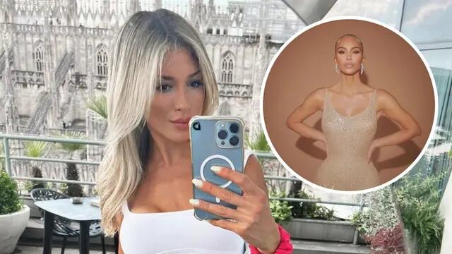 Agustina Gandolfo tildó a Kim Kardashian de “descerebrada” por bajar de peso para entrar en un vestido