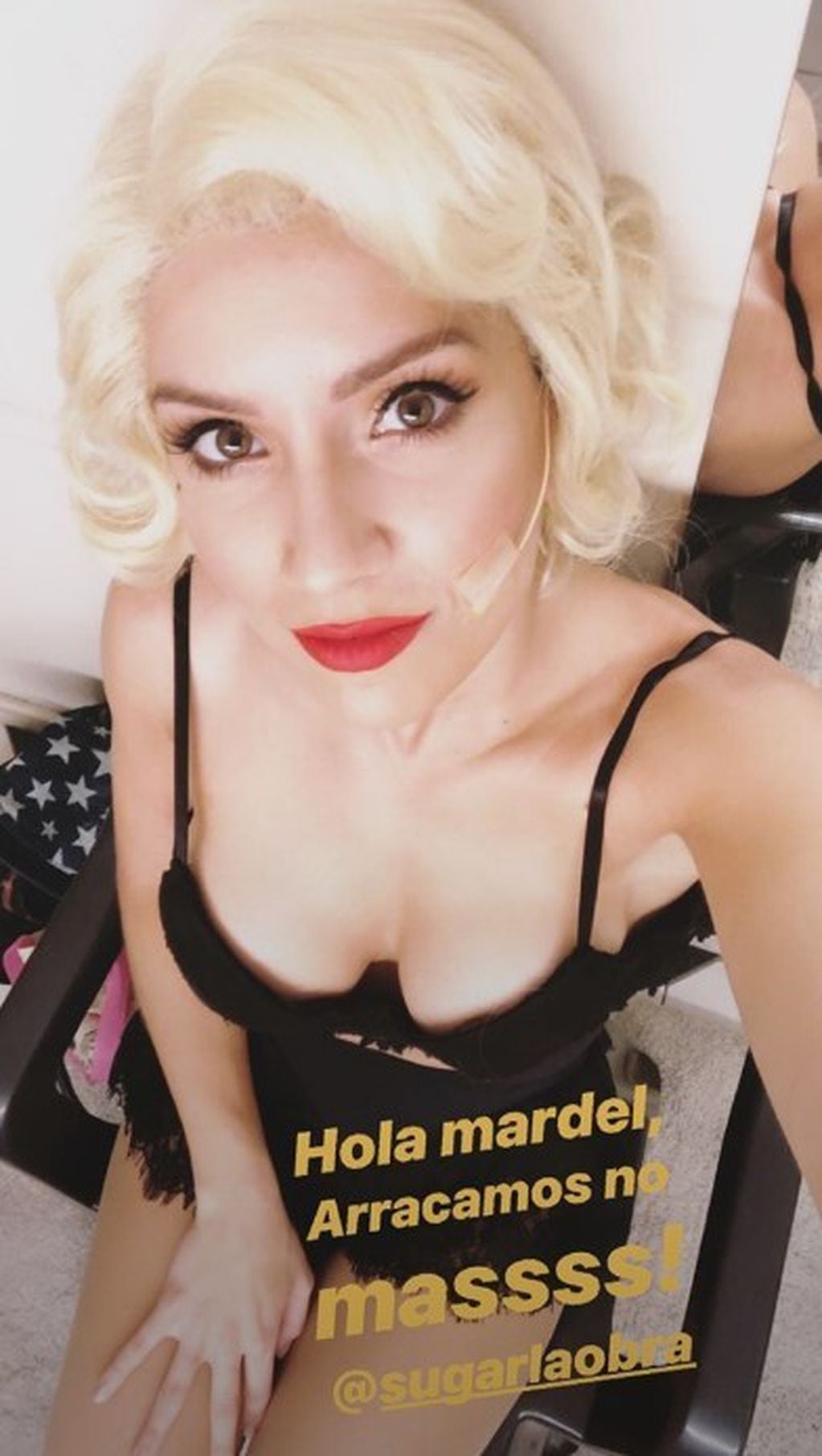 Laurita Fernández en el estreno de Sugar (Foto: Instagram)