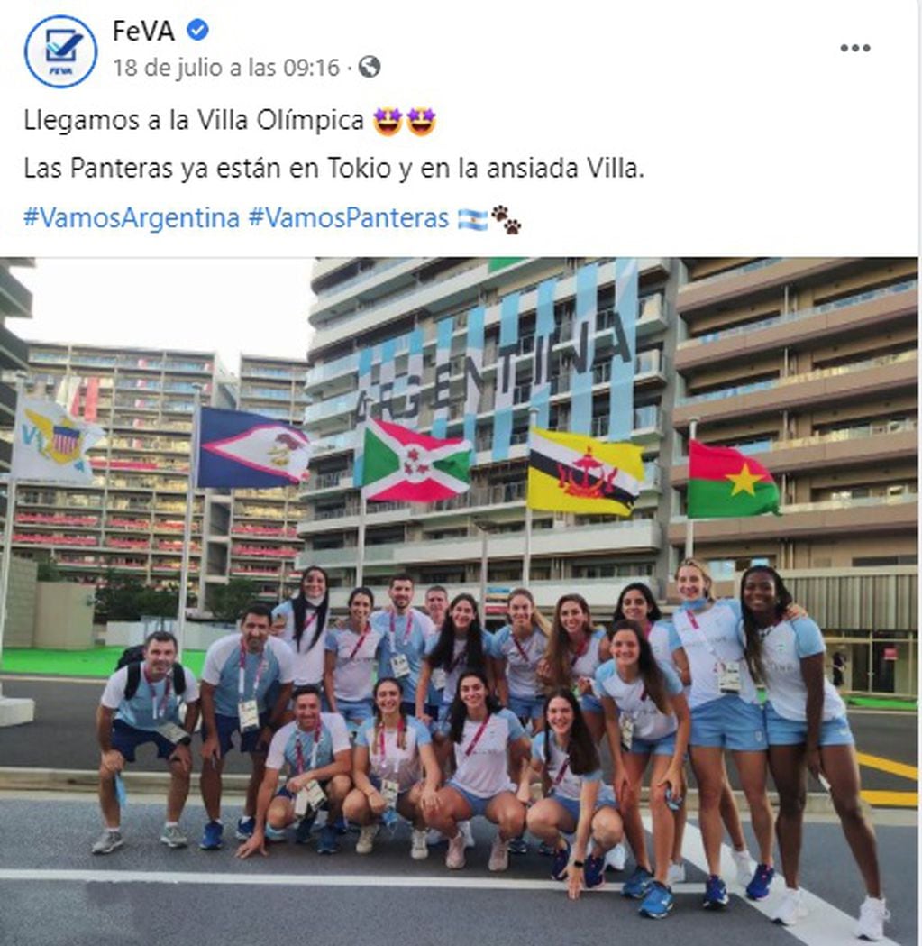 El seleccionado de Argentina de voley femenino Las Panteras ya está en Tokio.