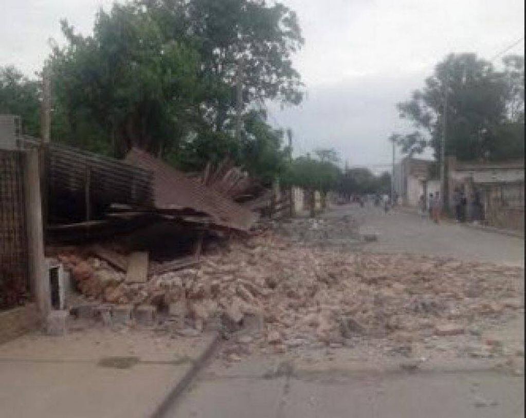 Un muerto, treinta heridos y derrumbes por un fuerte sismo de 5.9 en Salta en febrero del 2020.