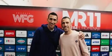 Ángel Di María y Maxi Rodríguez