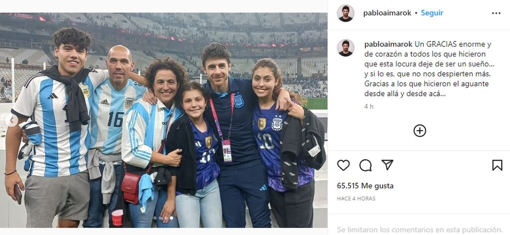 El ayudante de campo de Lionel Scaloni se expresó por primera vez tras la Copa del Mundo obtenida por la Selección Argentina.