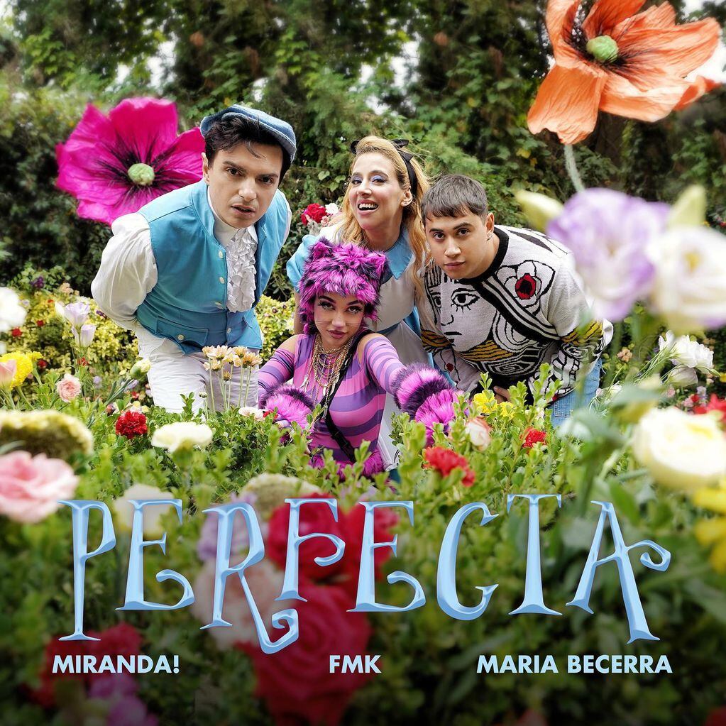 Miranda! lanzó “Perfecta” junto a María Becerra y FMK con un videoclip inspirado en “Alicia en el país de las maravillas”